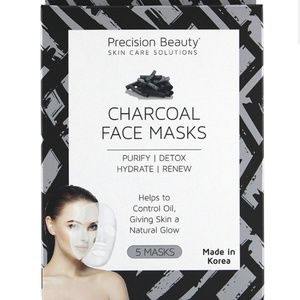 5 Masks Korean face Mask, Charcoal